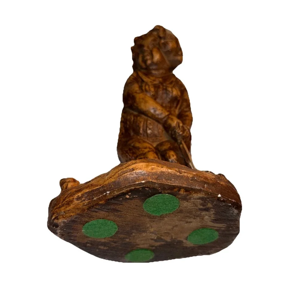 VINTAGE Old Lady COMICAL GOLF STATUE - Picture 5 of 5